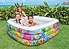 בריכה מתנפחת מרובעת דגם אקווריום INTEX 57471
