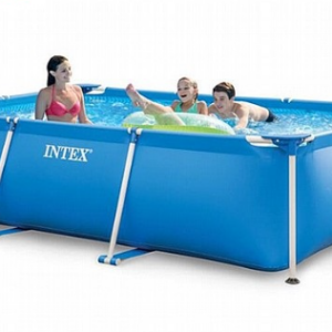 בריכה ביתית מלבנית צינורות תוצרת INTEX דגם 28270 220X150X60 הכל כלול