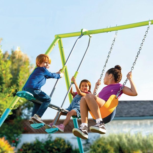נדנדת חצר צבעונית- מושב גמיש + נדנדה כפולה INTEX 44120 – תמונה 2